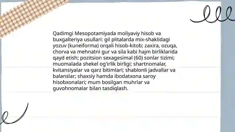 Qadimgi Sharqdagi iqtisodiy g’oyalar 4