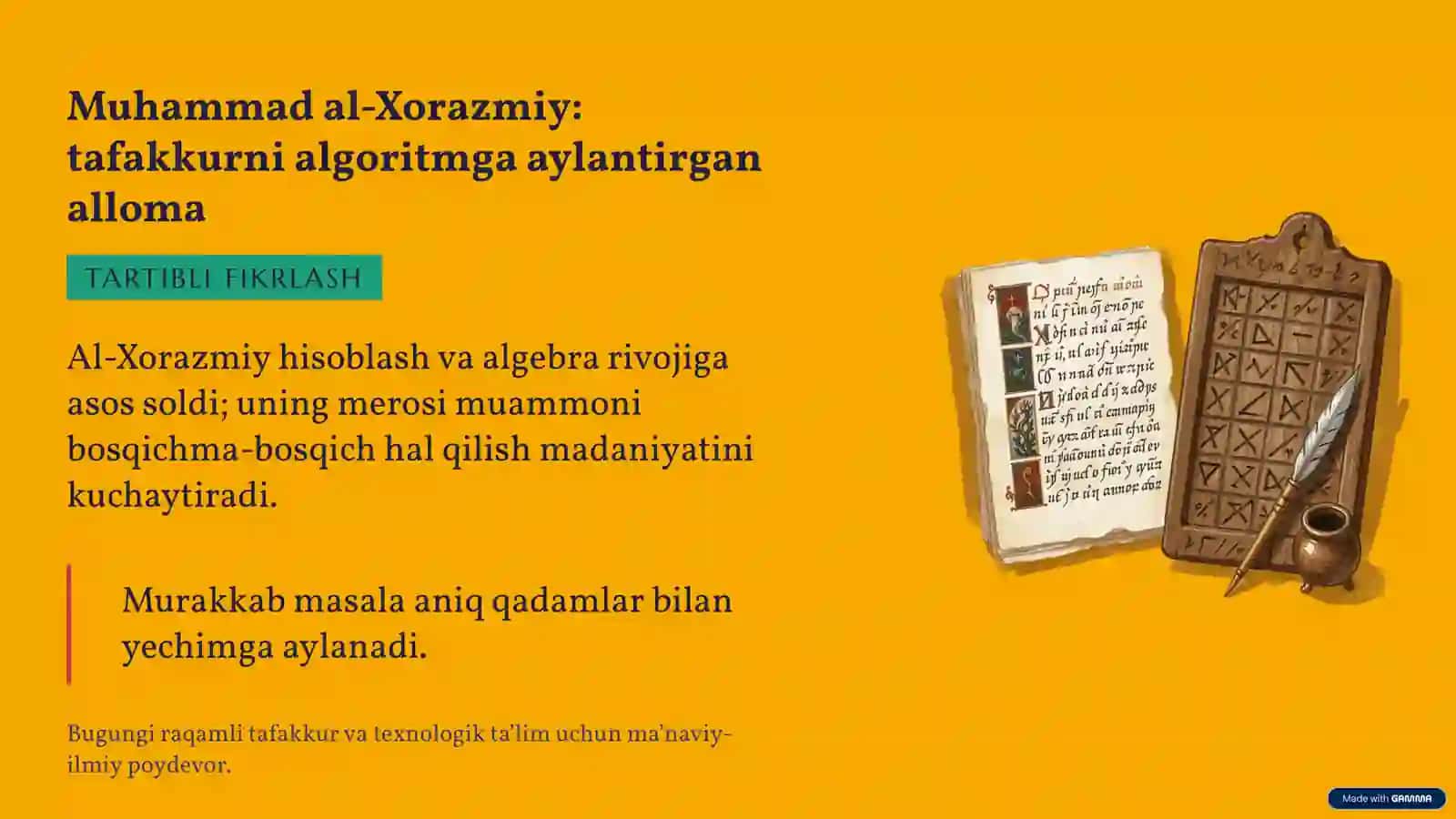 SHARQ ALLOMALARI MEROSI 4