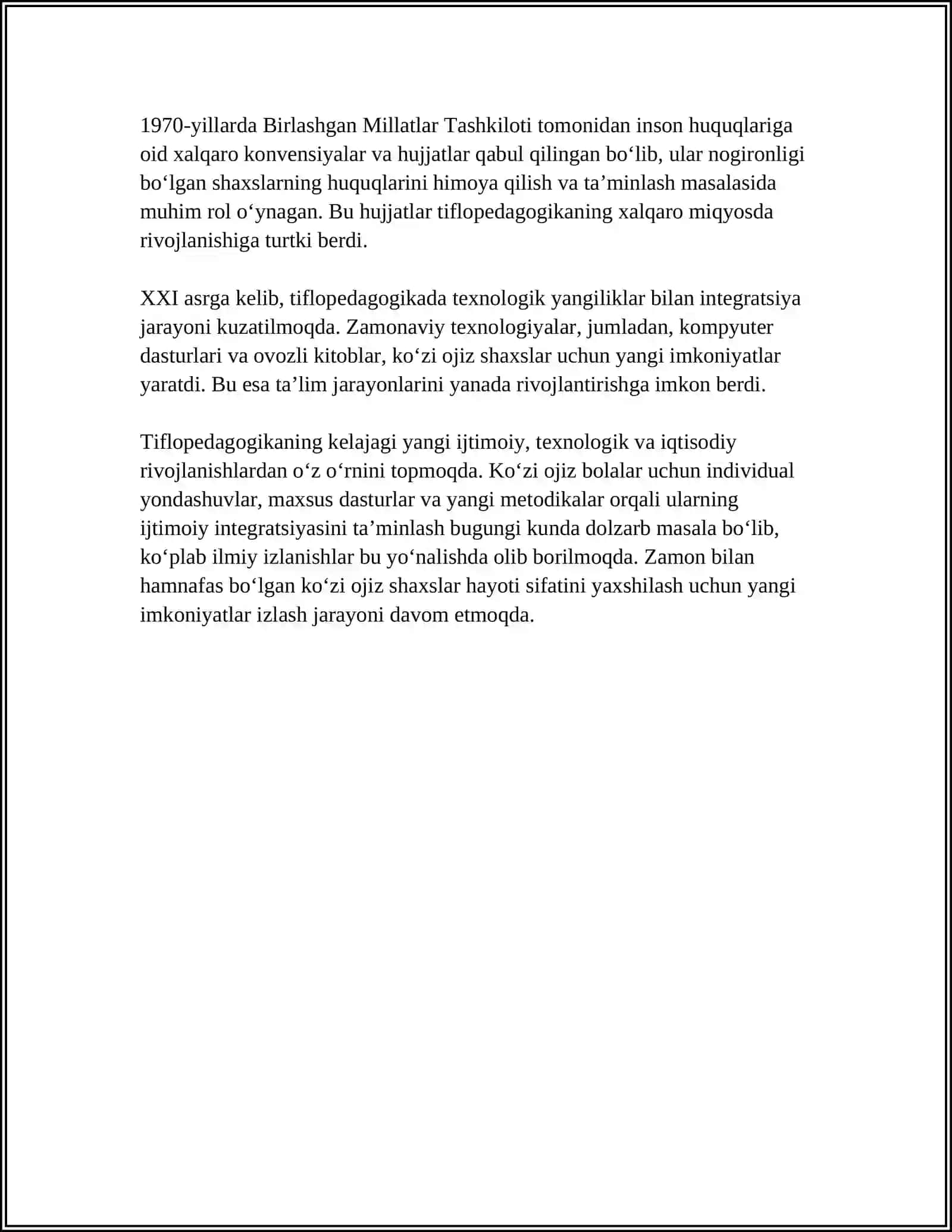 TIFLOPEDAGOGIKA FANINING RIVOJLANISH TARIXI 4