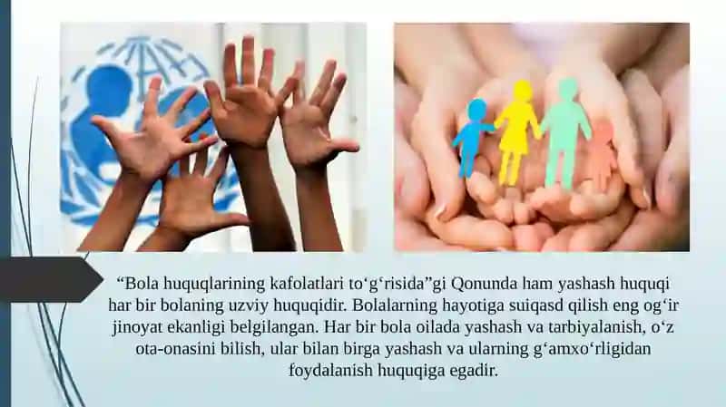 Bolaning yashash huquqi va bolani himoyalash 4