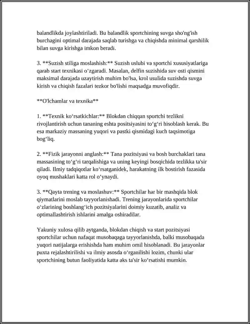 QISQA MASOFAGA YUGURISH TEXNIKASI 4