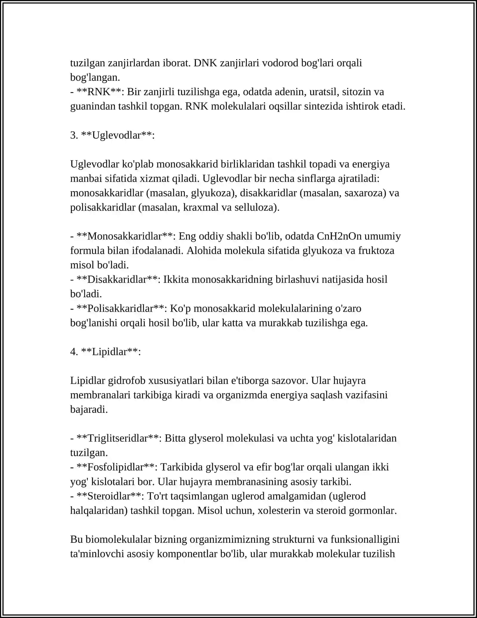 BIOMOLEKULALAR 4