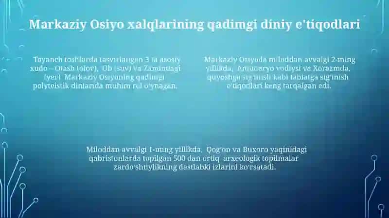 Markaziy Osiyo xalqlarining qadimgi diniy etiqodlari 4