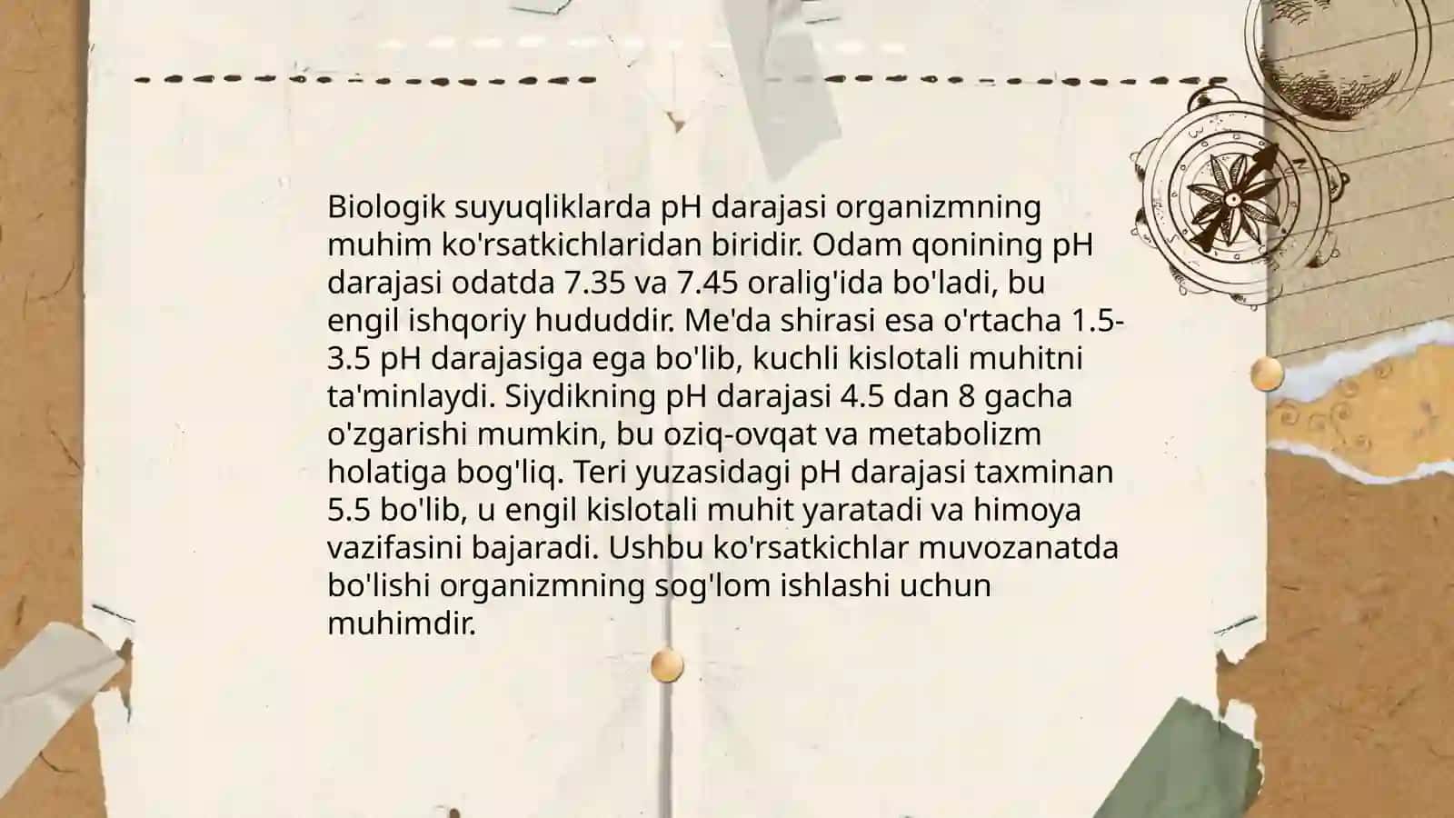 Biosistemalarda kislota-asos muvozanati 4