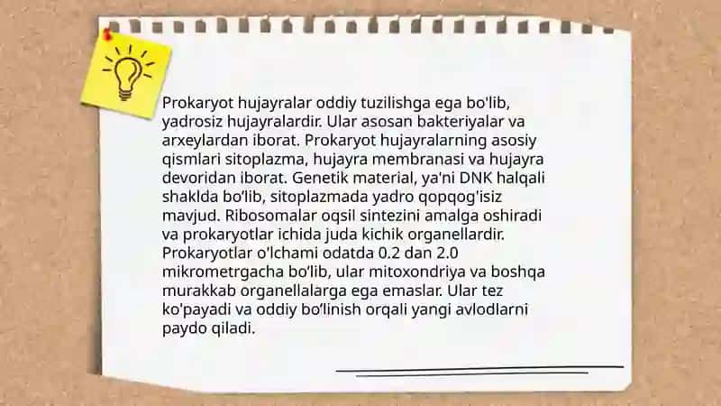 Hayotning hujayraviy shakllari 4