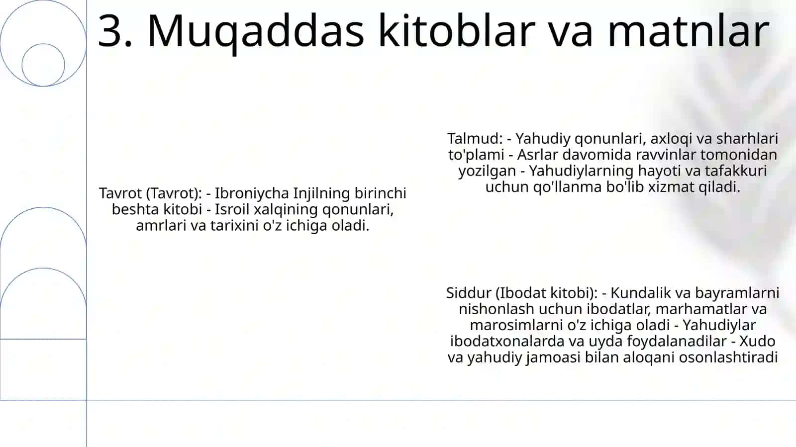 Yahudiylik TaʼLimoti Anana Va Marosimlari 4