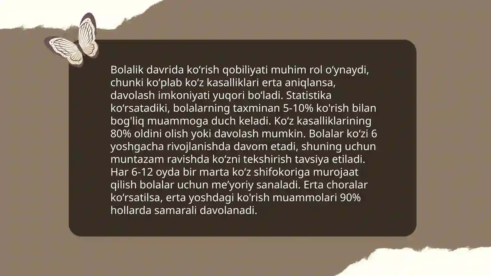 Koʻrishning yosh xususiyatlari va yalliğlanishi 4