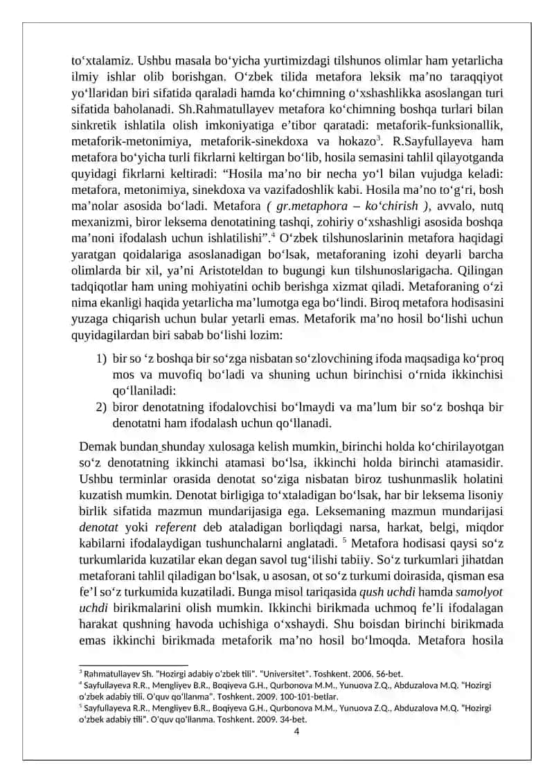 O‘zbek tilida metafora hodisasi talqini 4