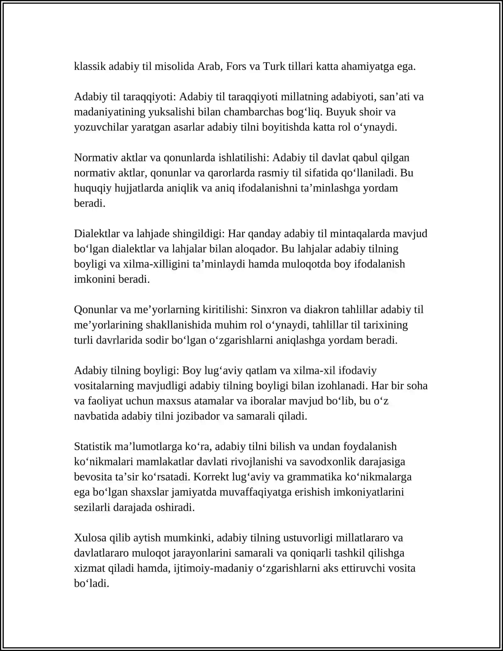 ADABIY TIL MEYORLARI 4
