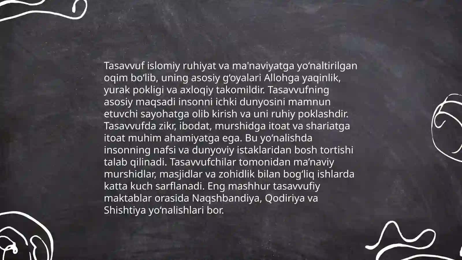 Tasavvuf tushunchasi va uning mohiyati 4