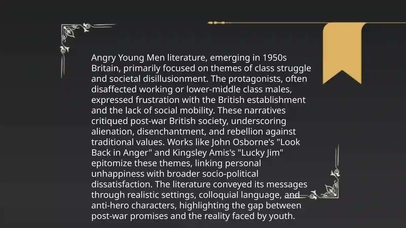 Angry Young Men Writers 4