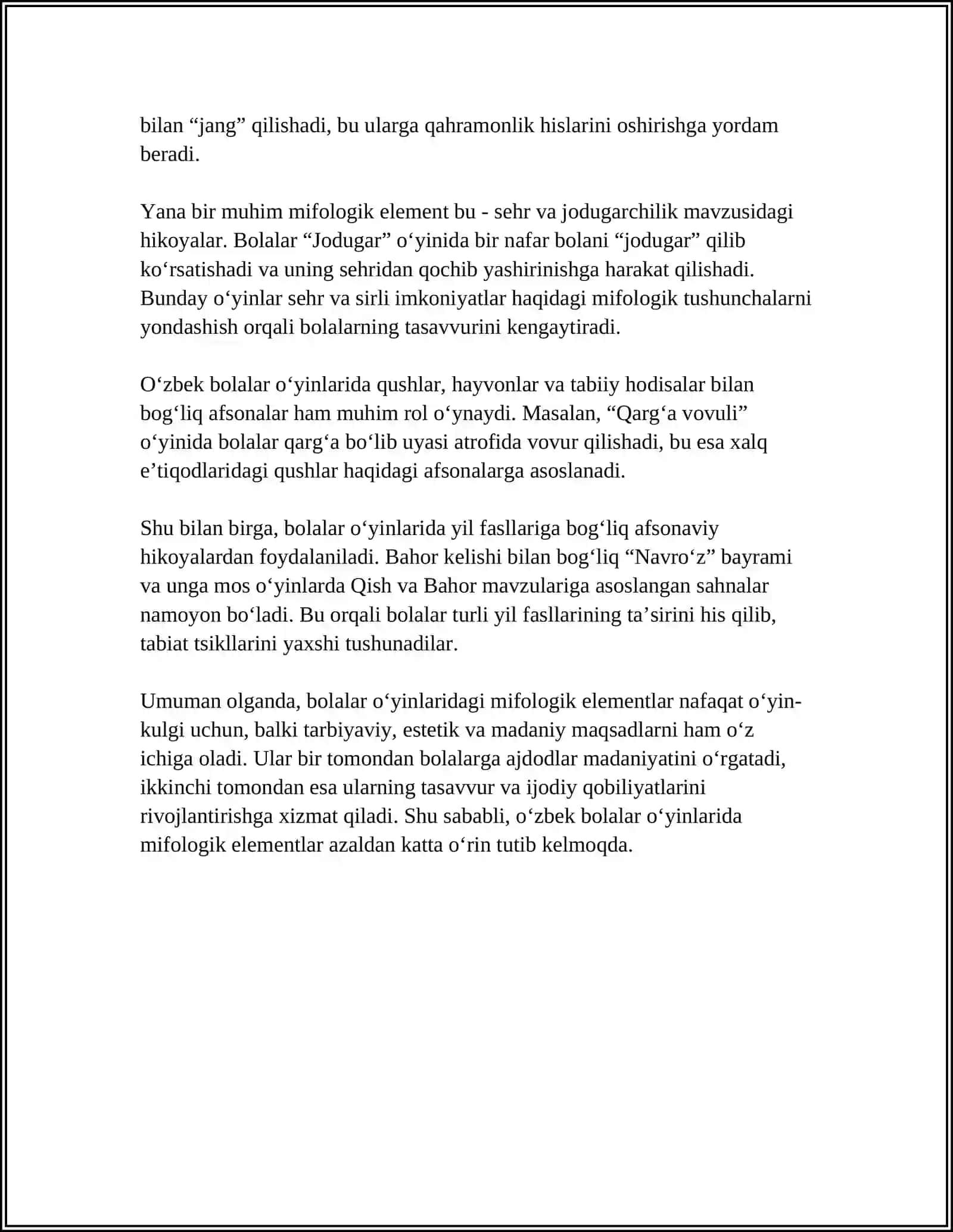 BOLALAR FOLKLORIDA MIFOLOGIK ELEMENTLAR 4