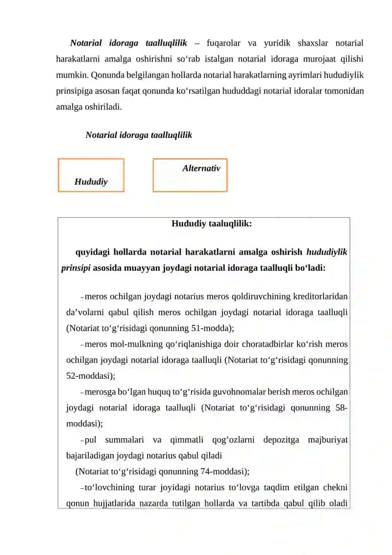NOTARIAL HARAKATLARNING UMUMIY TAVSIFI 4