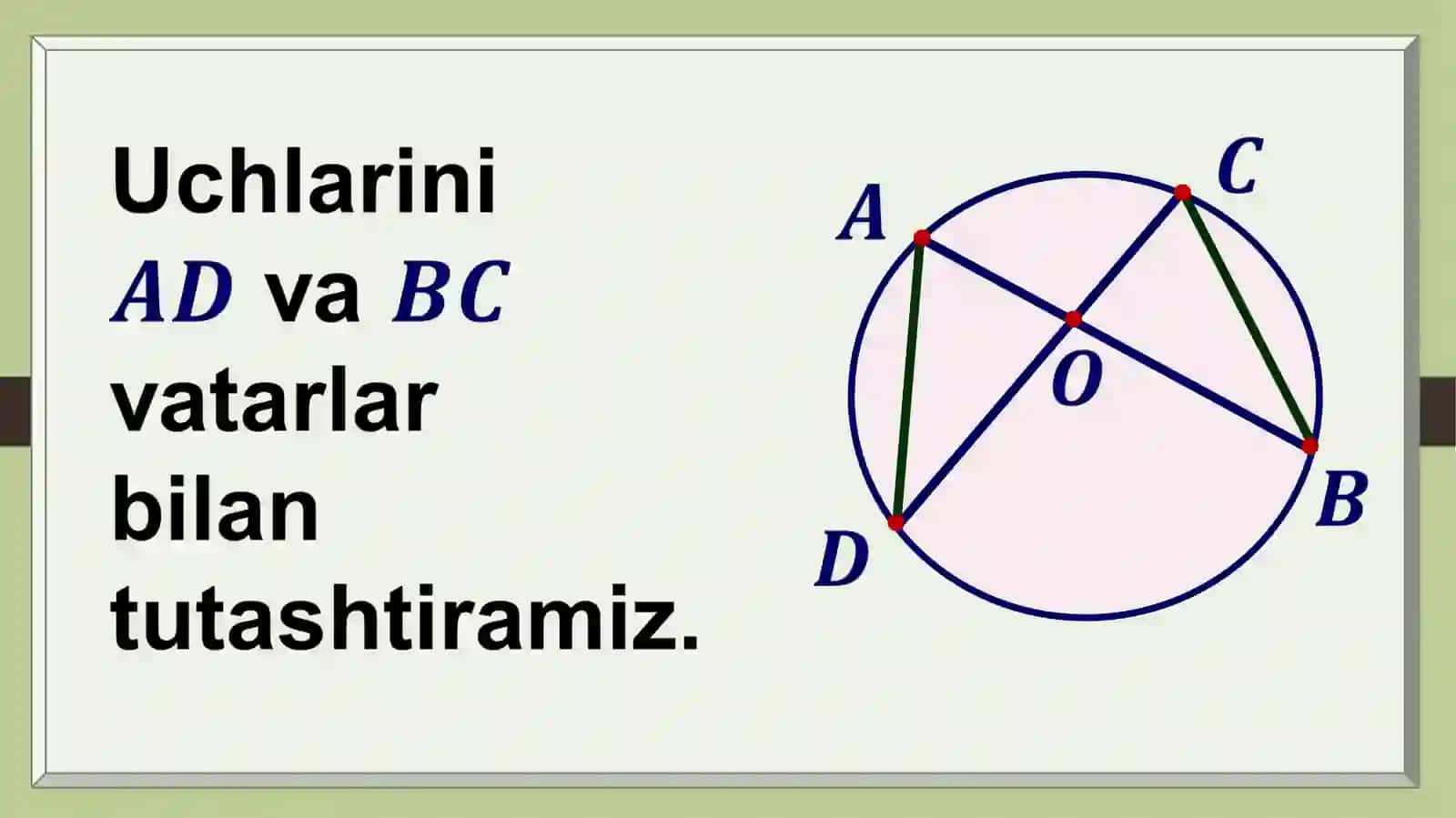 Aylanadagi proporsional kesmalar 4