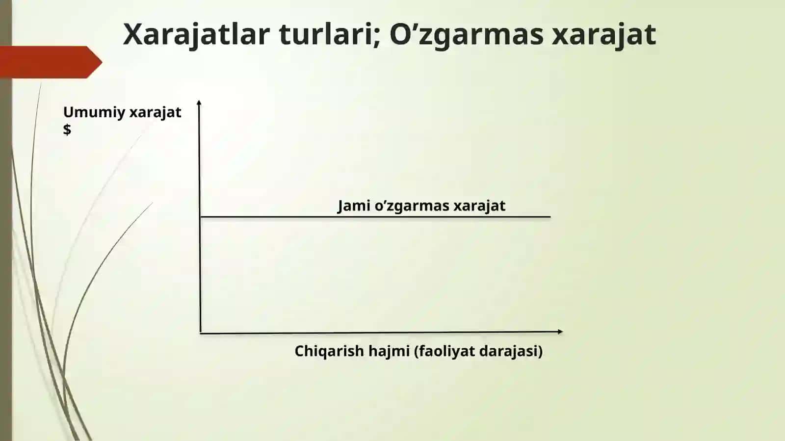 XARAJATLAR O’ZGARISHI 4