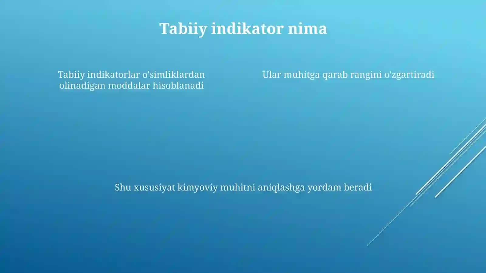 Ranglar tilida kimyo Tabiiy indikatorlar yordamida kislota va asoslarni aniqlaymiz 4