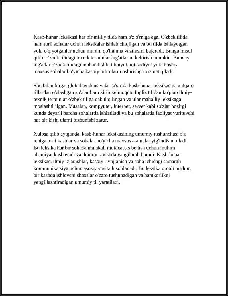 KASB HUNAR LEKSIKASI 4
