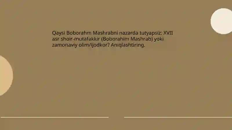 Boborahm Mashrab hayoti va ijodi 4