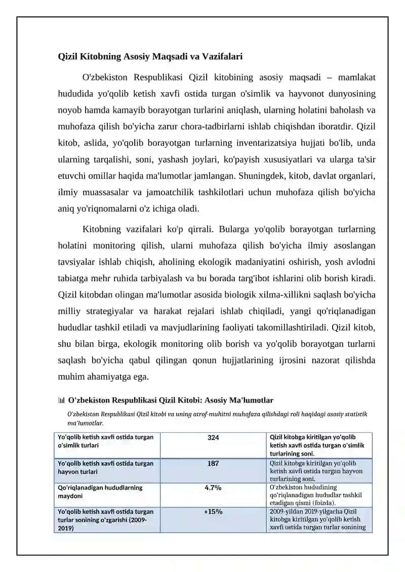 Oʻzbekiston Respublikasi Qizil kitobi 4