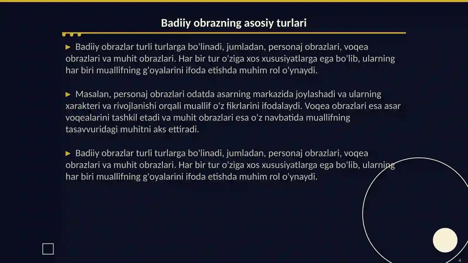 Badiiy obraz va uning turlari 4