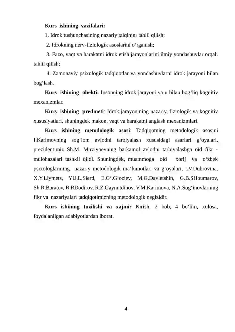Idrok umumiy tasavvurlar yondashuvlar 4