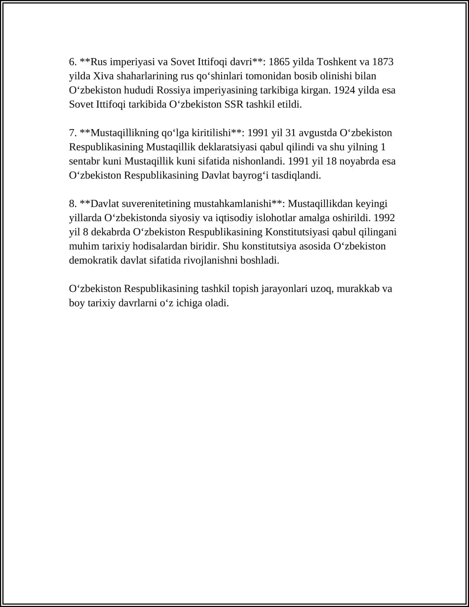 O'ZBEKISTON RESPUBLIKASI OLIY TA’LIM FAN VA INNOVATSIYA VAZIRLIGI 4