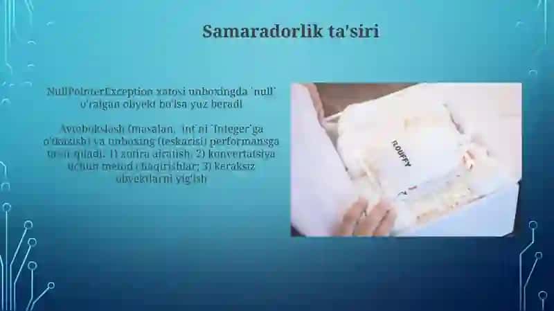 Autoboxing va Unboxing tushunchasining faqalari 4