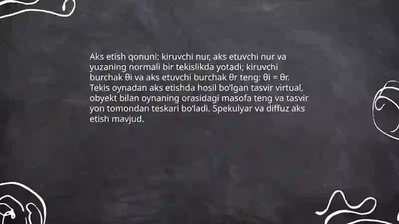 Geometrik optika qonunlari 4