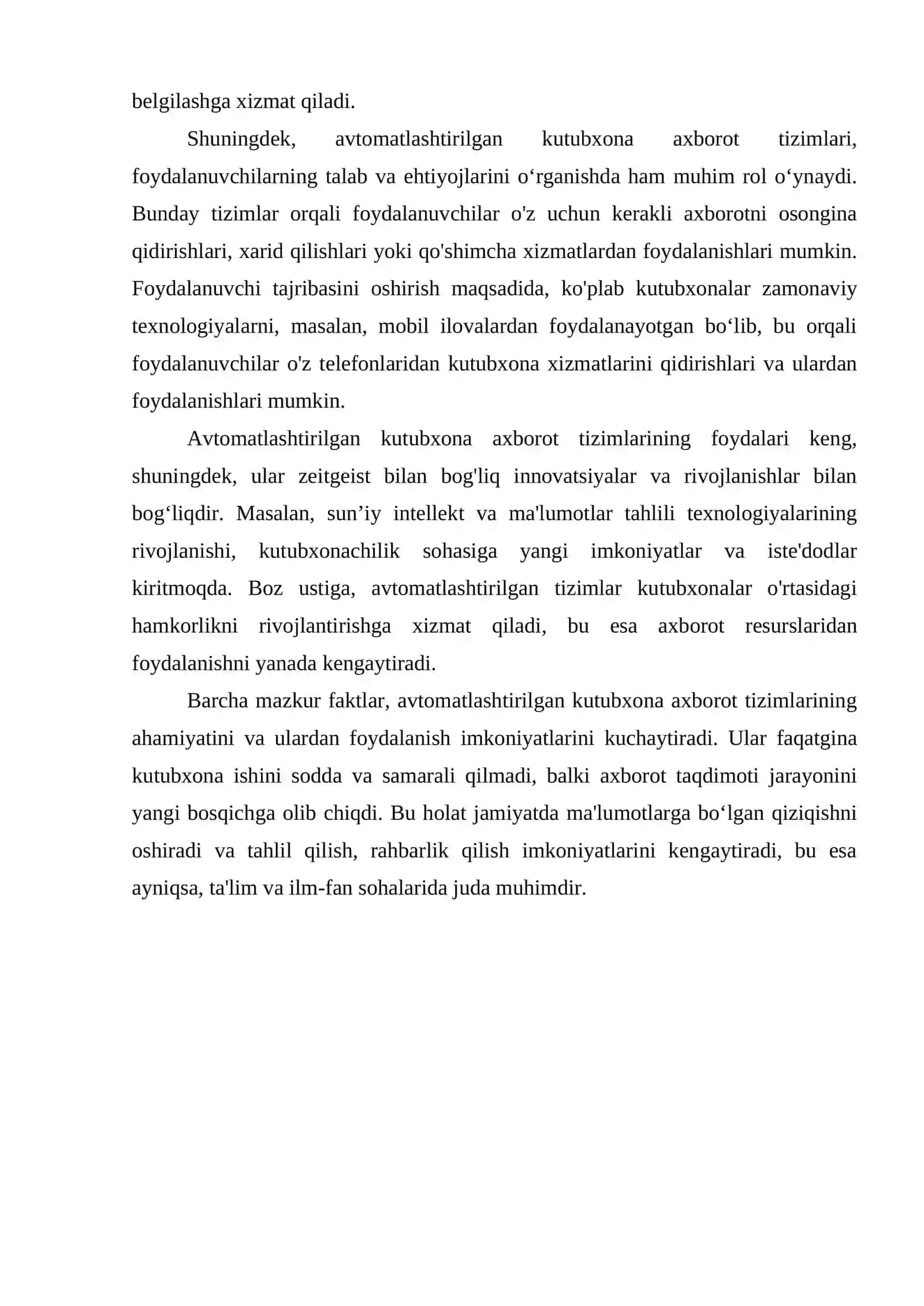 AVTOMATLASHTIRILGAN KUTUBXONA AXBOROT TIZIMLARI 4