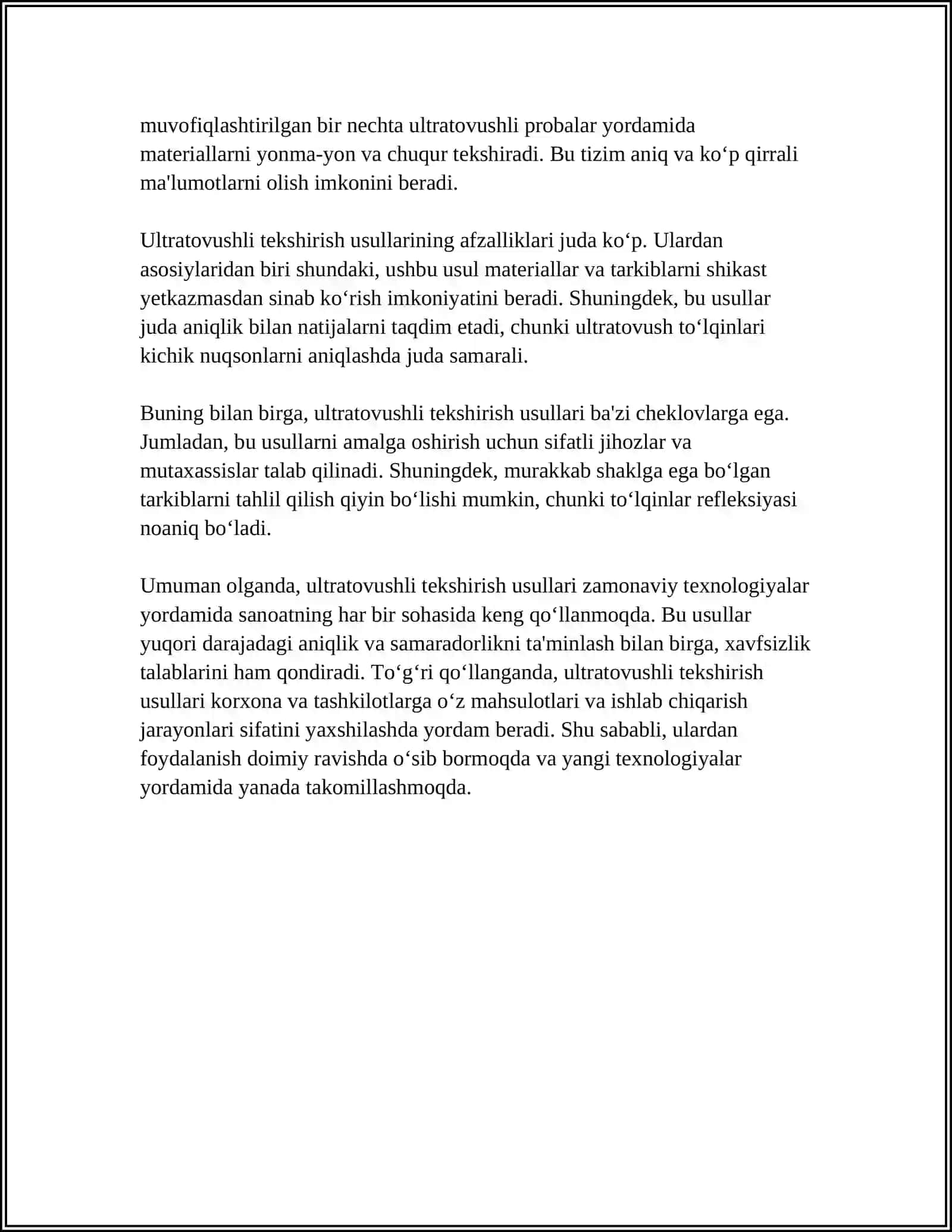 HOZIRGI ZAMON SHIKASTSIZ OʻLCHASH USULLARI 4