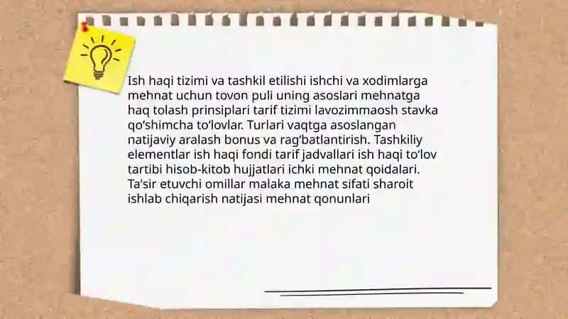 Mehnat Shartnomasi va Ish Haqi 4