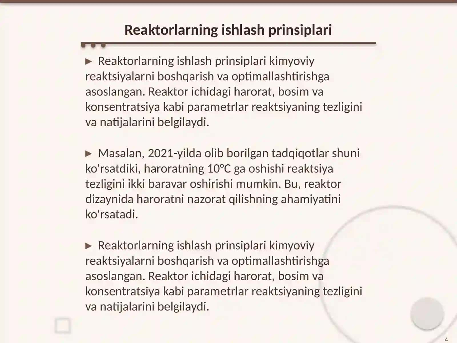 Sanoat qurilmalaridagi reaktorlar 4