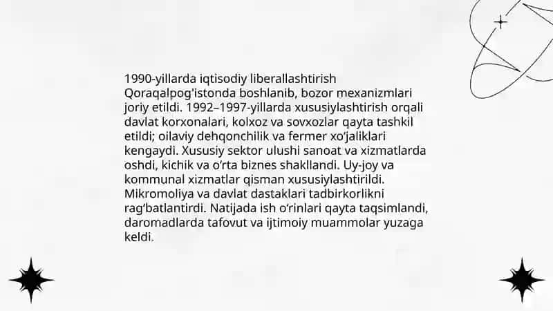 Mustaqillik yillarida Qoraqalpog'iston Respublikasi 4