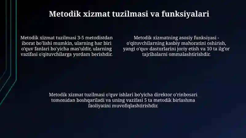 Metodik ishning mohiyati va tashkil etilishi 4