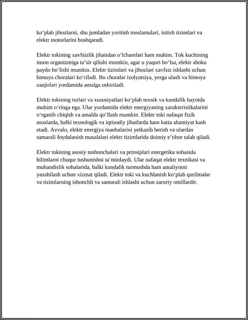 ELEKTR TOKI HAQIDA TUSHUNCHA 4