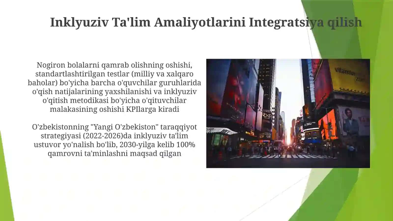 Yangi O'zbekiston taraqqiyot strategiyasi data'lim sohasidagi islohatlar 4