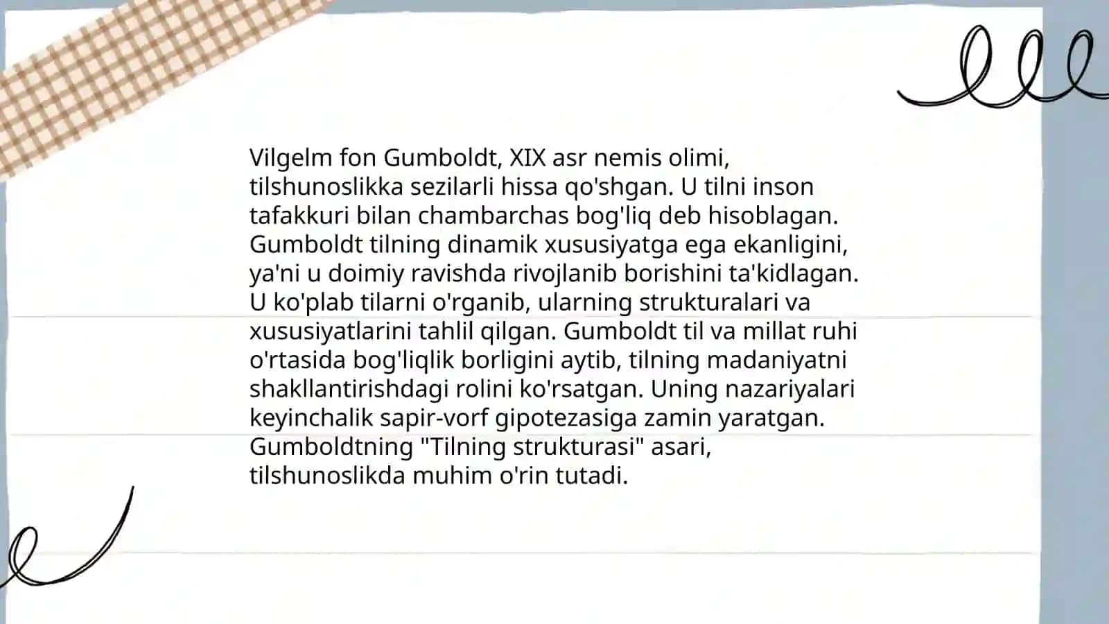 Vilgelim fon Gumboldt taʼlimoti 4
