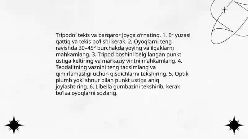 Teodalitni ornatish 4