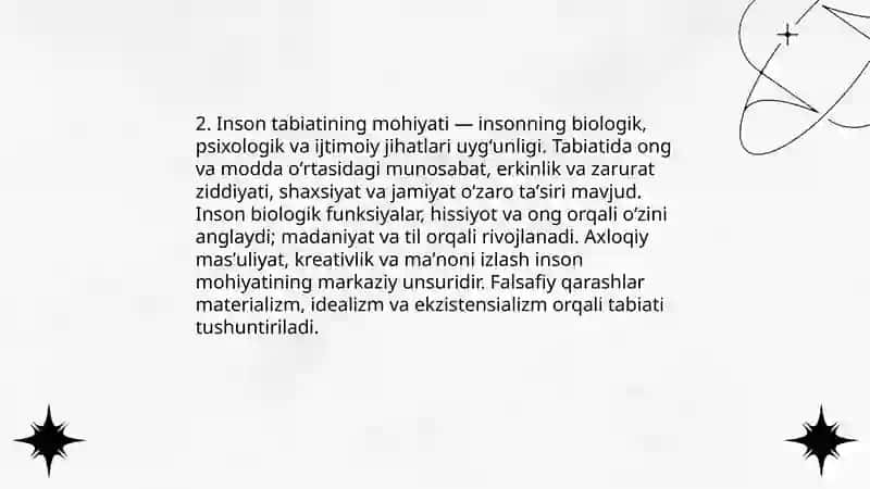 Inson falsafasi 4