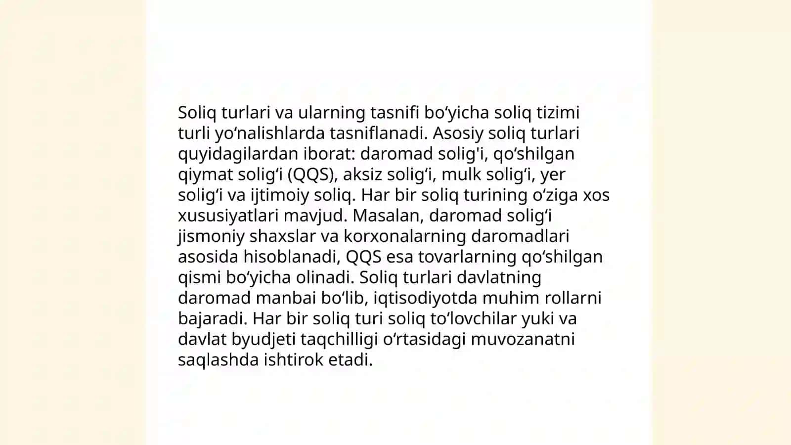 Soliq siyosatining asosiy tamoyillari 4
