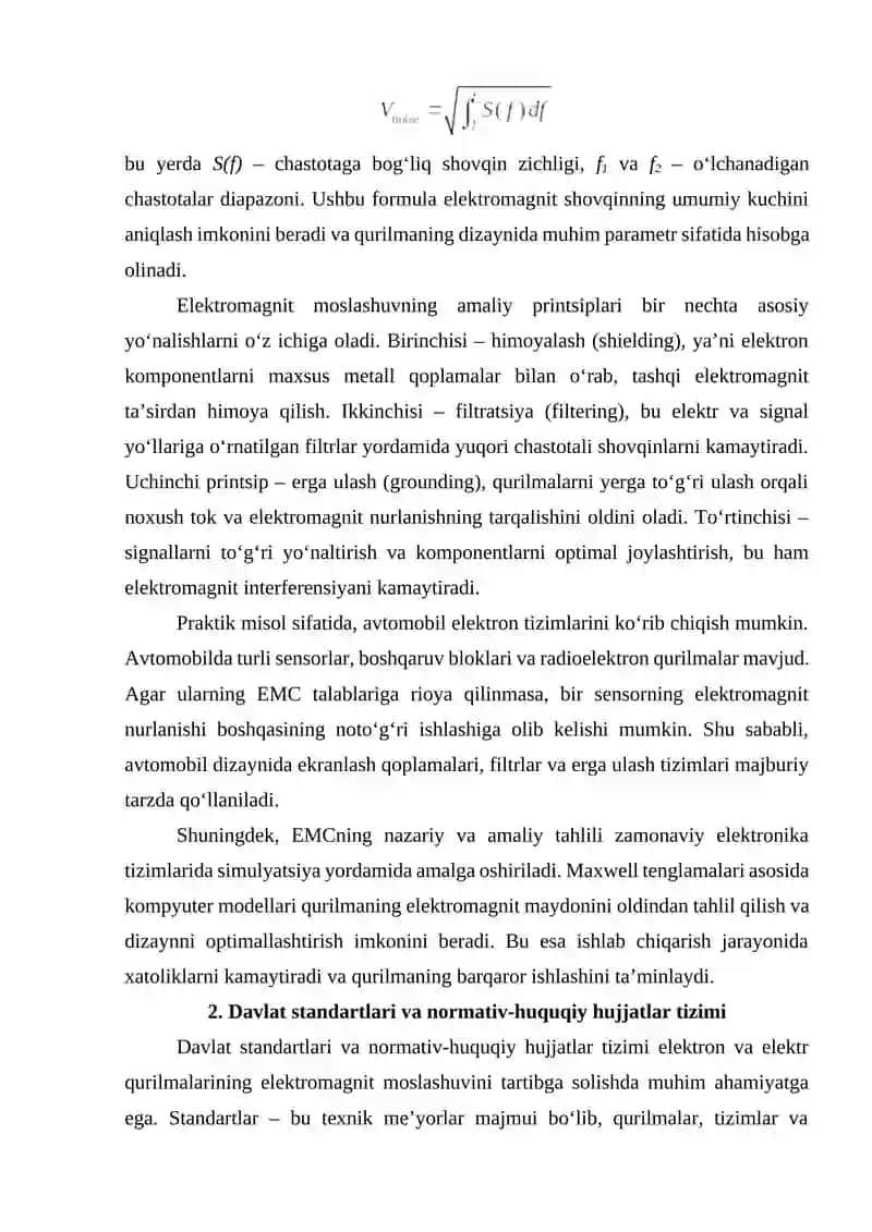 Elektromagnit moslashuv boʻyicha davlat standartlari 4