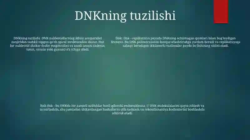 DNK va RNK 4