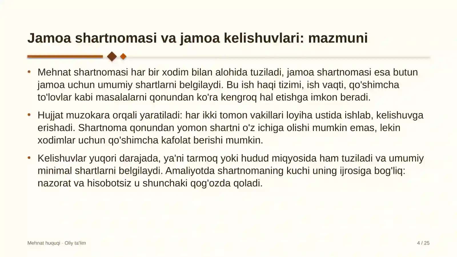 energetika dispetcherlik markazlarida jamoa shartnomasi va jamoa kelishuvlari 1622 4