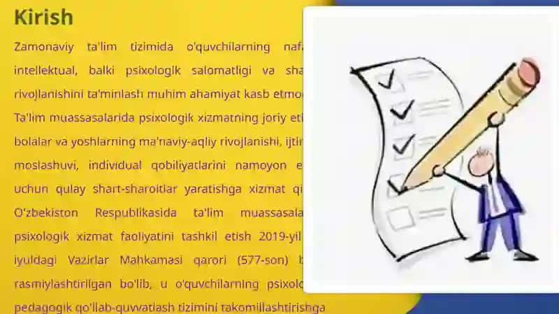 Psixologik xizmat kontseptsiyalari 4
