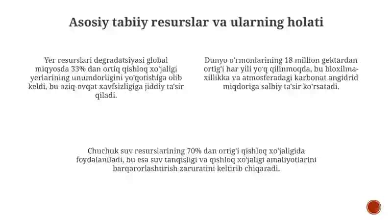 Tabiiy resurslarni tejash 4