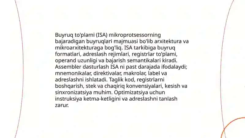 Mikroprotsessorli hisoblash tizimlari 4