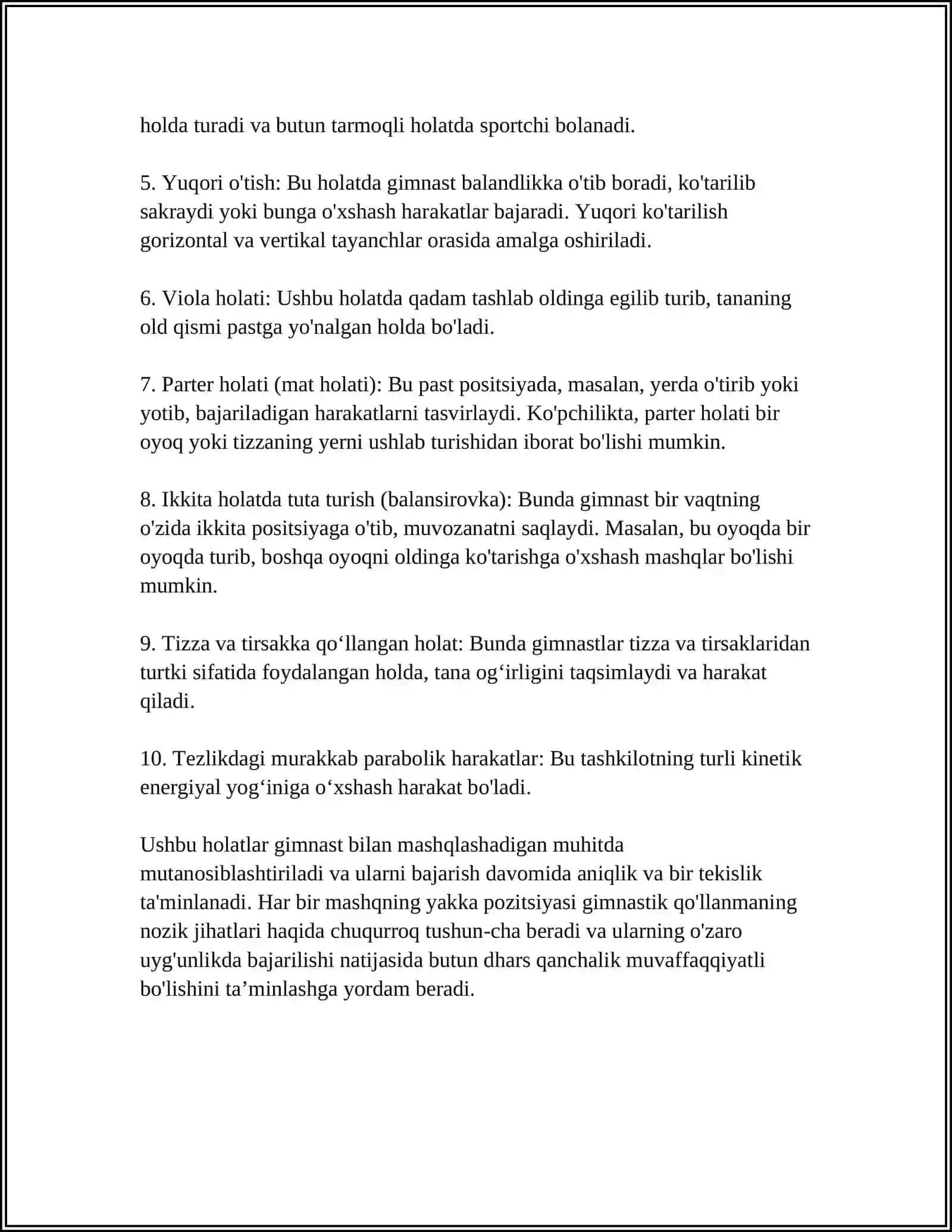 GIMNASTIKA MASHQLARINING ATAMALARI 4