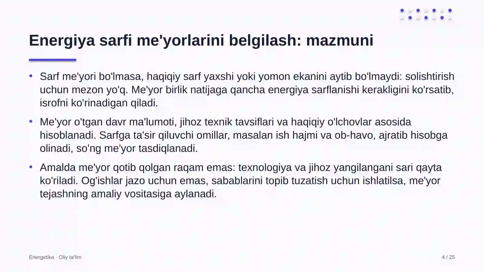 Energetika · Oliy Ta'limga 4