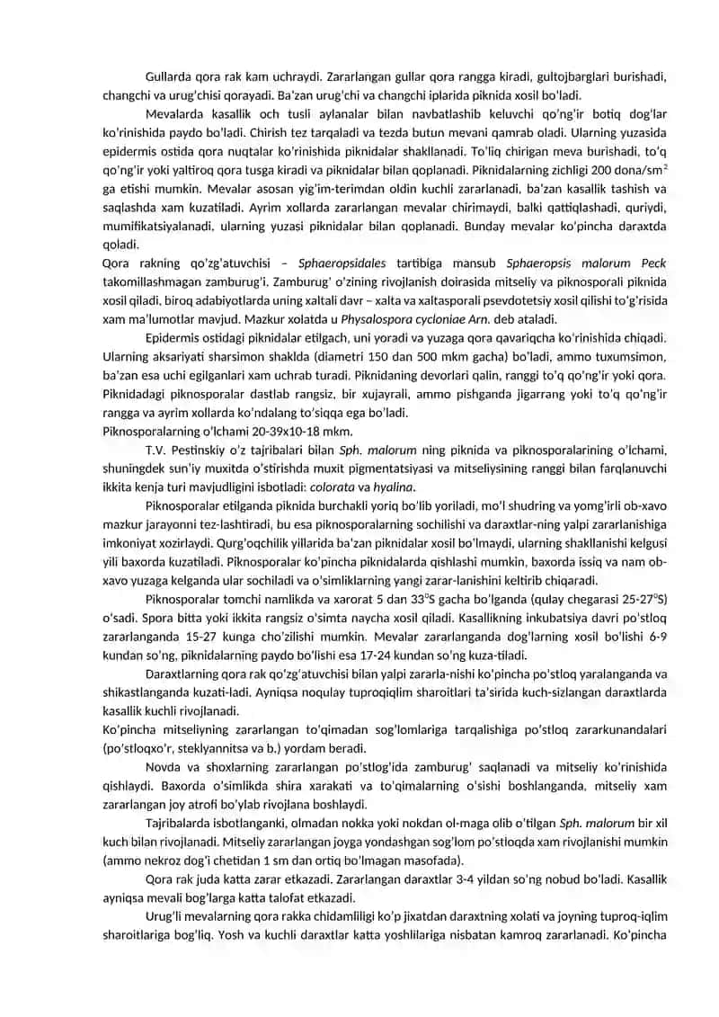 Urug’ mevali daraxtlarning kasalliklari 4