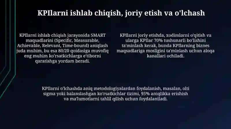 Korxona faoliyati koʻrsatgichlari 4